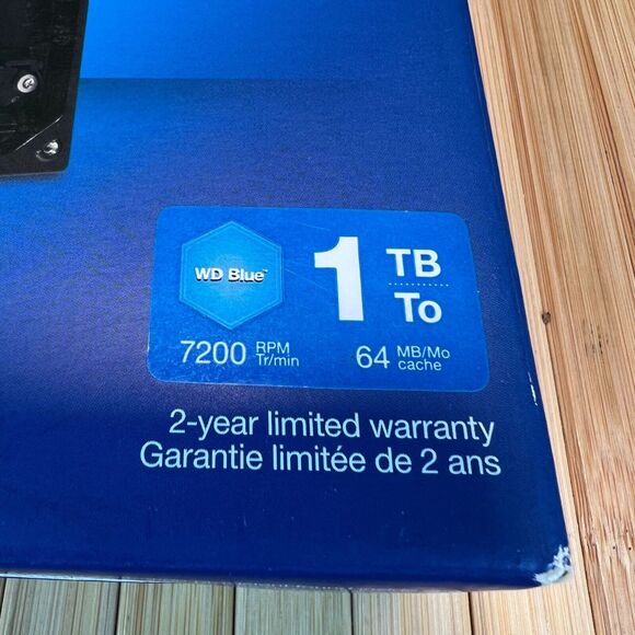 Western Digital WD Blue 1 TB Internal Hard Drive 7200RPM New Open Box - Picture 4 of 8